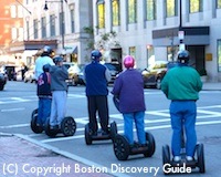 Segway riders on Arlington Street near Boston's Taj Hotel Segway riders on Arlington Street near Boston's Taj Hotel