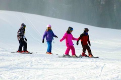 Skiers at Ski Butternut in Great Barrington, MA Skiers at Ski Butternut in Great Barrington, MA
