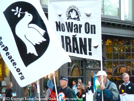 Veterans Day Parade marcher - Boston 