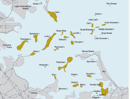 Map Of Boston Area. Map of Boston Harbor Islands