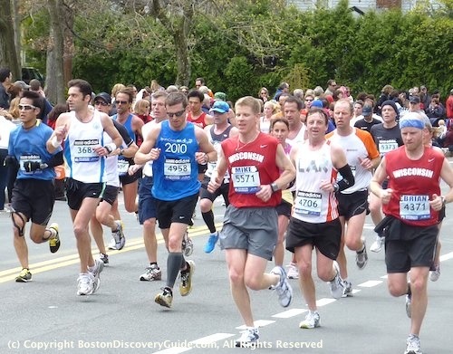 2011 boston marathon photos. Boston Marathon runners