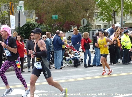 boston marathon. Boston Marathon runners, fans,