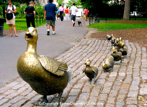 Make Way for Ducklings Statues | Boston Kids Activities