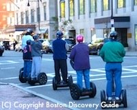 Segway riders on Arlington Street near Boston's Taj Hotel Segway riders on Arlington Street near Boston's Taj Hotel