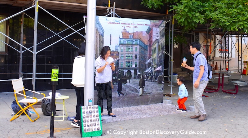 Home Town art installation in Boston's Chinatown Home Town art installation in Boston's Chinatown