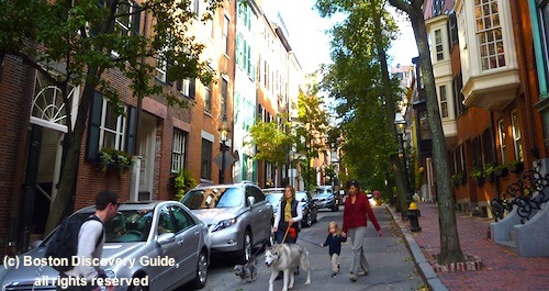 Quiet side street in Boston's Beacon Hill Quiet side street in Boston's Beacon Hill