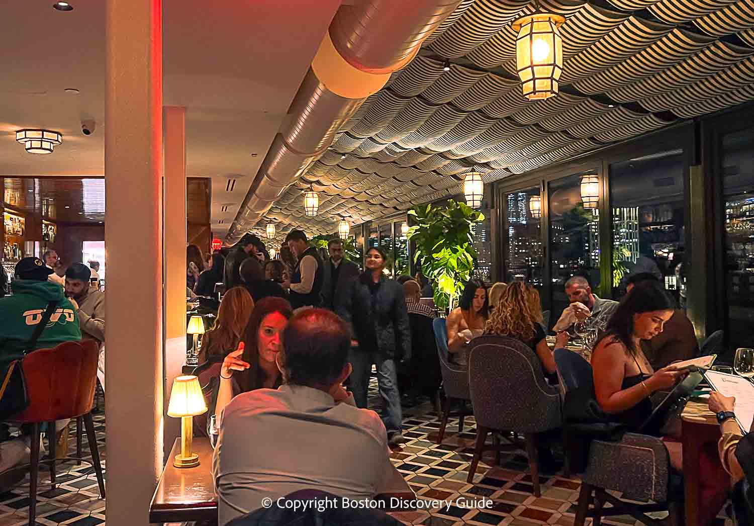 Comtessa, The Newbury Boston's wonderful rooftop terrace bar and restaurant