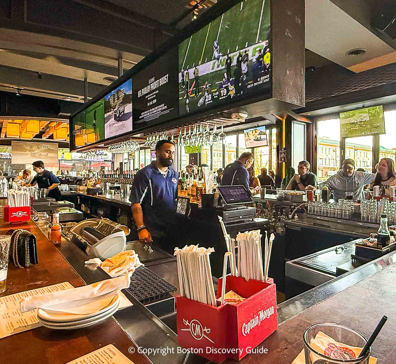 STony C's sports bar on the Seaport waterfront 