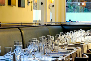 Dining room at Beacon Hill Bistro / Boston Thanksgiving - www.boston-discovery-guide.com