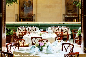 Thanksgiving dinner at the Langham Hotel in Boston