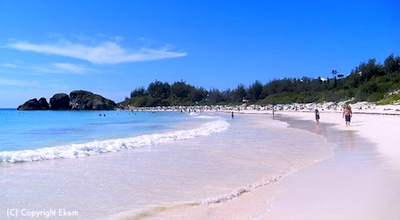 Cruise to Bermuda from Boston and enjoy this pink sand beach