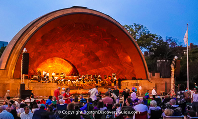 Boston nightlife and entertainment - Hatch shell Boston nightlife and entertainment - Hatch shell