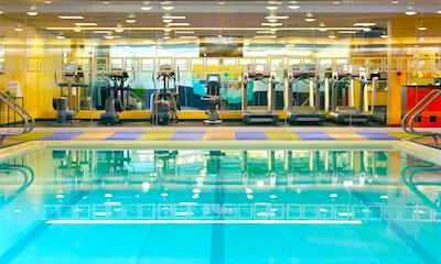 Swimming pool at Boston's Hyatt Regency Hotel Swimming pool at Boston's Hyatt Regency Hotel