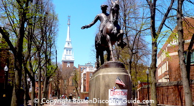 Quincy Market ist eine beliebte Einkaufsgegend in Boston