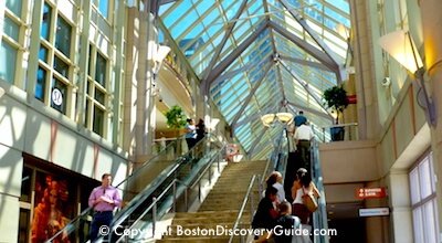 Boston shopping at Prudential Center mall