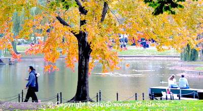 Fall foliage in Boston's Public Garden Fall foliage in Boston's Public Garden