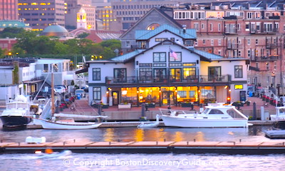 Boston Yacht Haven Inn in downtown Boston - Faneuil Marketplace is on left behind the inn