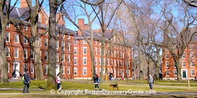 Dorms on the Harvard campus in Cambridge