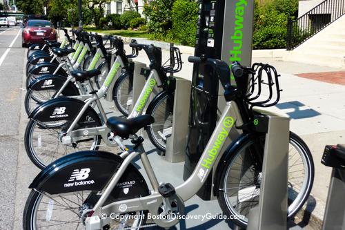 Hubway bikes in Back Bay Hubway bikes in Back Bay