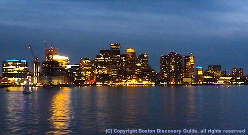 Boston skyline photographed during Odyssey cruise