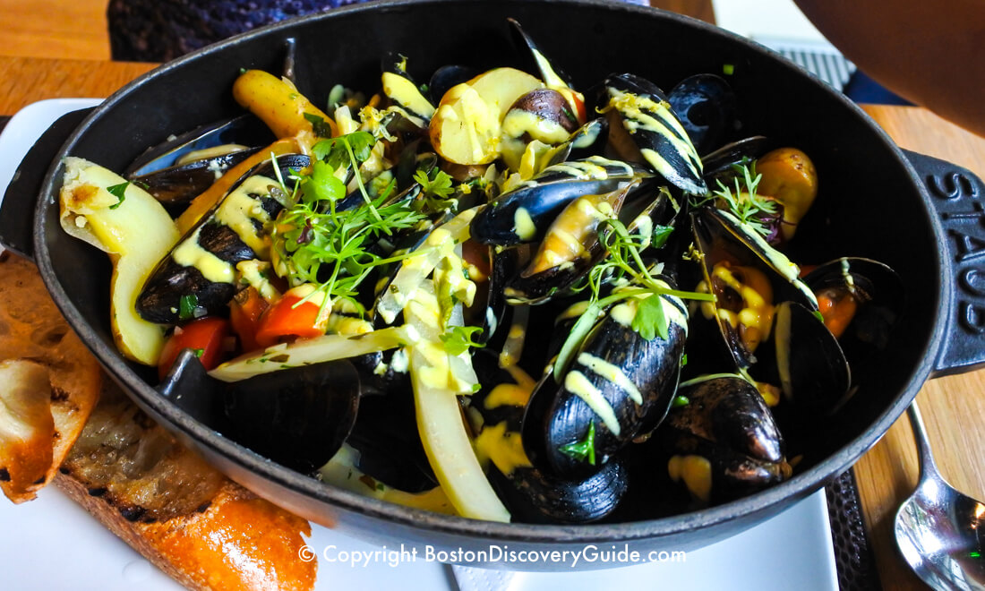 Mussels at Bar Boulud in Back Bay Mussels at Bar Boulud in Back Bay