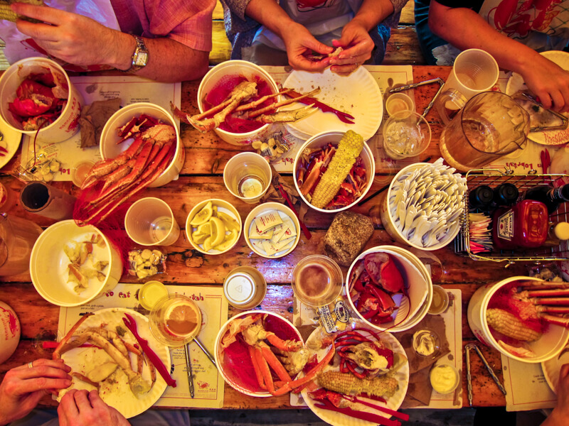 Crab dinners at the Barking Crab - photo courtesy of Lars Plougmann Crab dinners at the Barking Crab - photo courtesy of Lars Plougmann