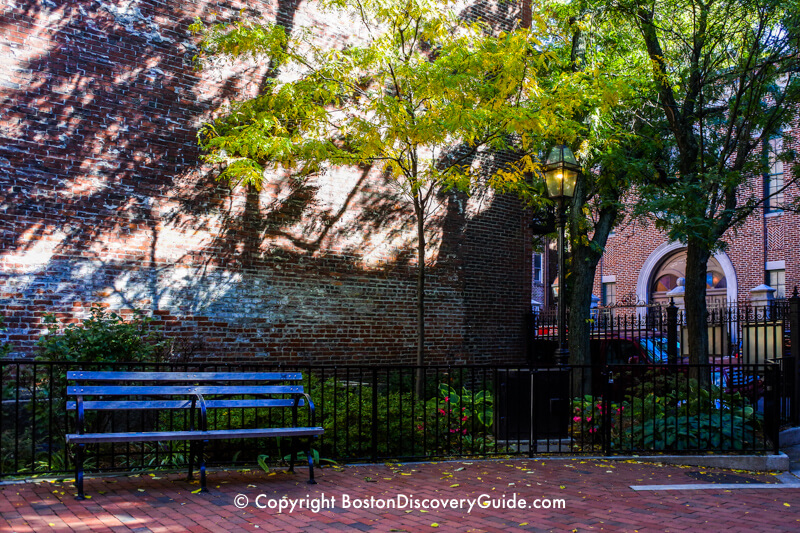 Phillips Street Park across from Boston's Vilna Shul