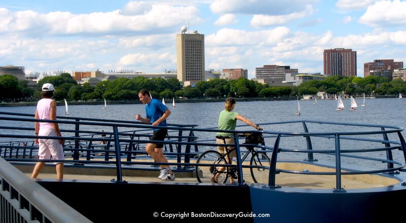 Mass Ave ramp to the Esplanade along the Charles River Mass Ave ramp to the Esplanade along the Charles River