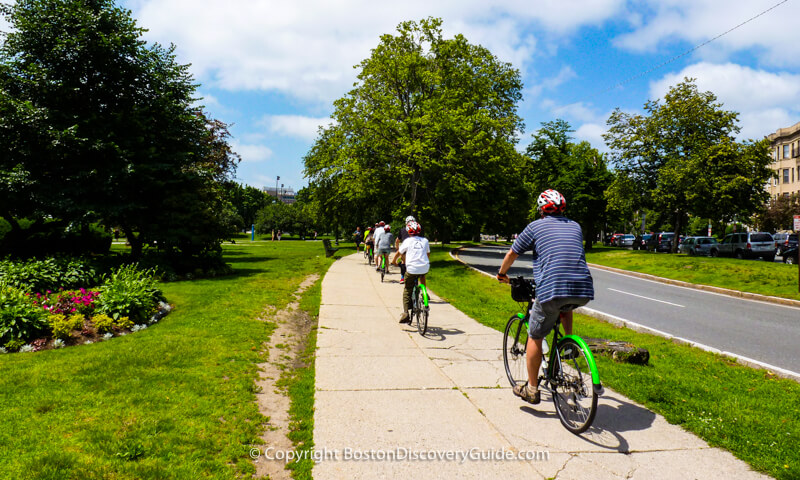 Boston bike tour through Fenway neighborhood
