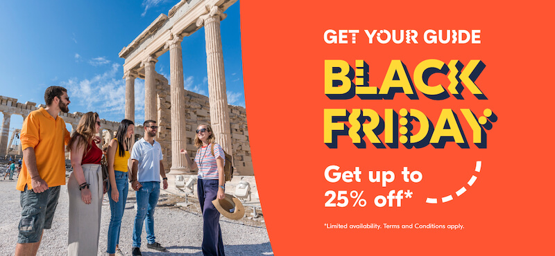 Black Friday sale at Get Your Guide Black Friday sale at Get Your Guide