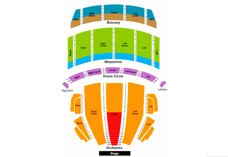 Boston Nutcracker Seating Chart