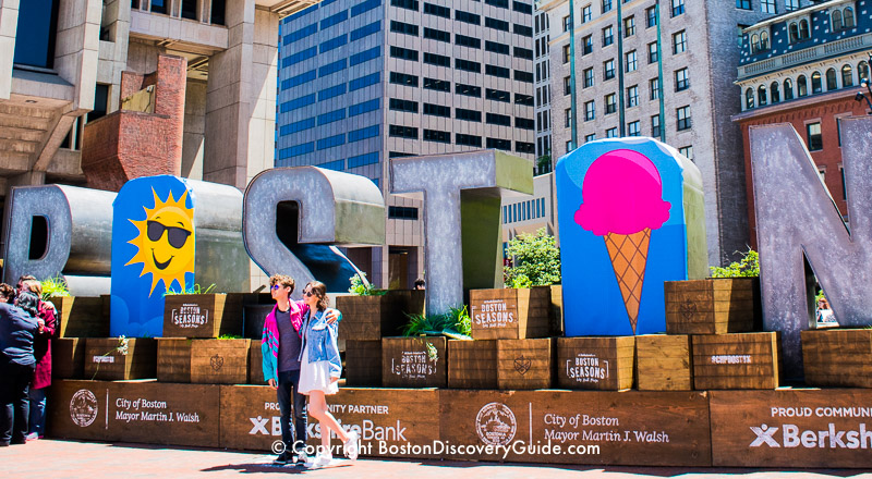 Scooper Bowl takes over City Hall Plaza - and the "Boston" sign across from the big event! Scooper Bowl takes over City Hall Plaza - and the "Boston" sign across from the big event!