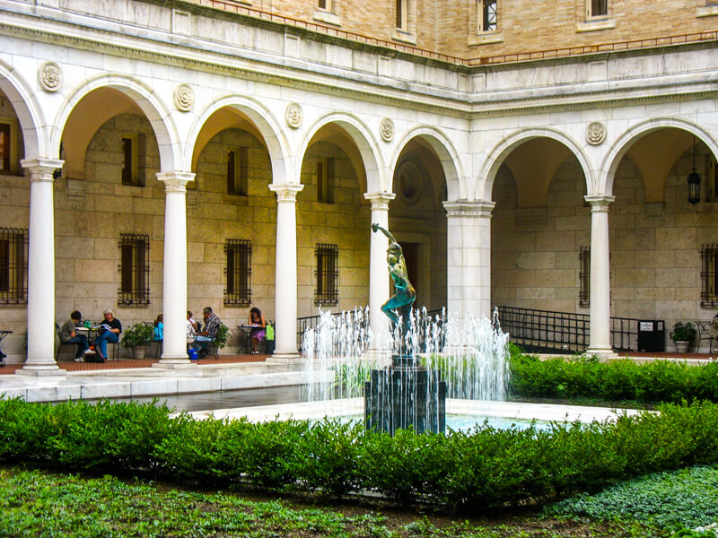 Boston Public Library courtyard garden