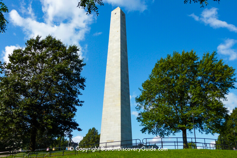 Bunker Hill in Charlestown, MA - part of Boston's Freedom Trail