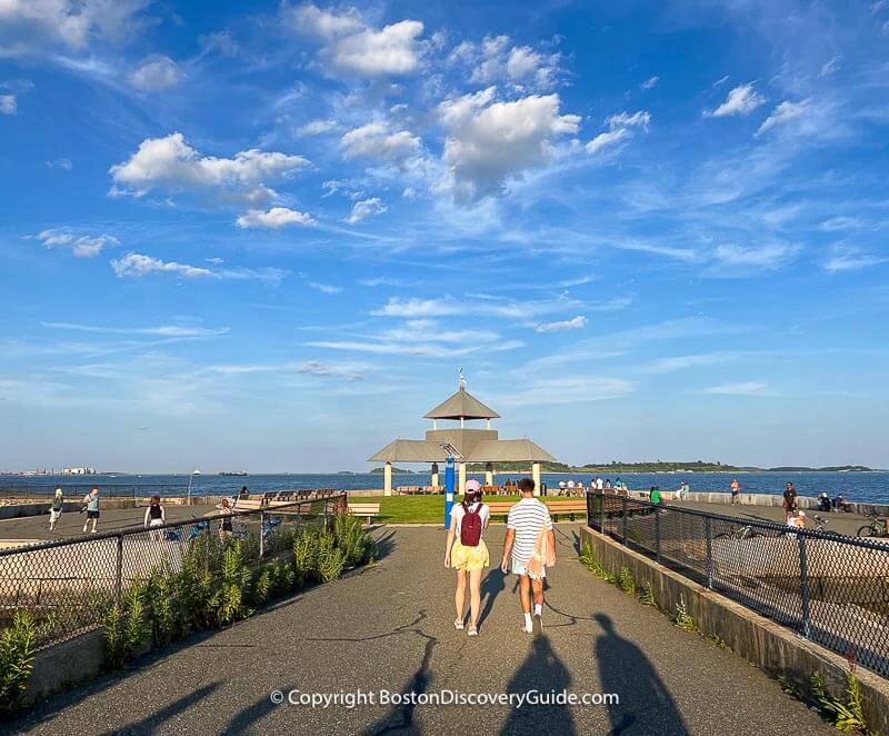 Walking toward Head Island on the Causeway 