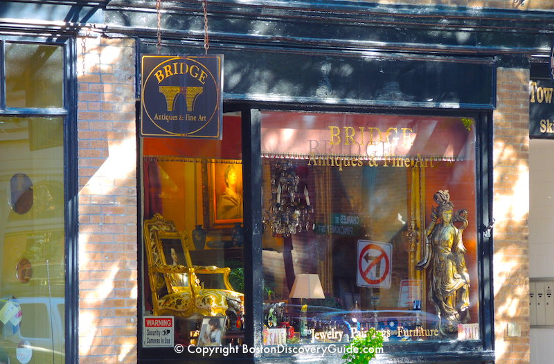 One of Beacon Hill's many antique and fine art stores One of Beacon Hill's many antique and fine art stores