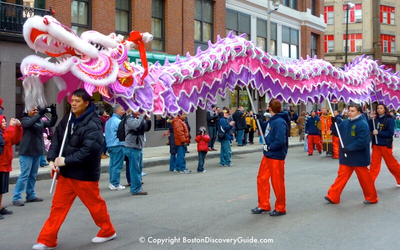 Desfile de Ano Novo Chinês de Boston - Dança do Dragão