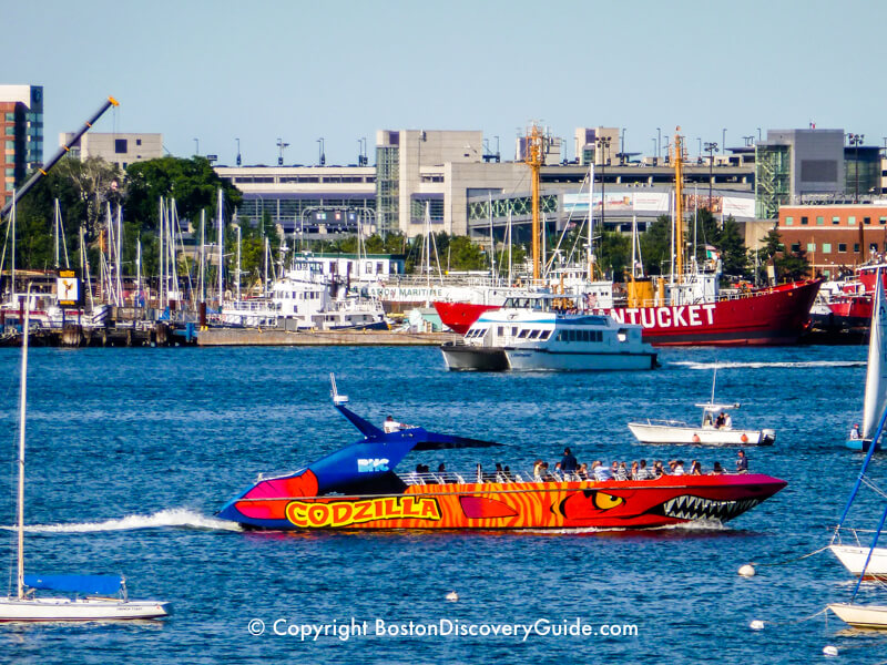 Codzilla, high-speed Boston Harbor Tour - Teens love this tour!