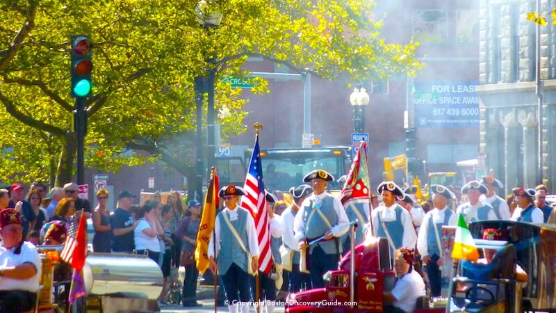 Boston Columbus Day parade - Colonial militia Boston Columbus Day parade - Colonial militia