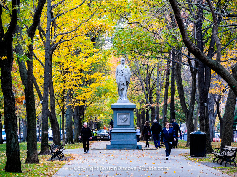 Commonwealth Avenue Mall across from Eliot Hotel Commonwealth Avenue Mall across from Eliot Hotel