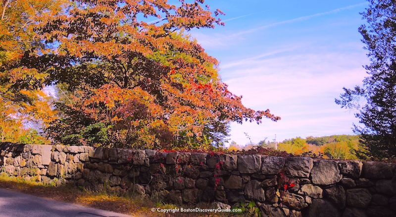 New England fall foliage - Concord, MA, stop on foliage tours from Boston New England fall foliage - Concord, MA, stop on foliage tours from Boston