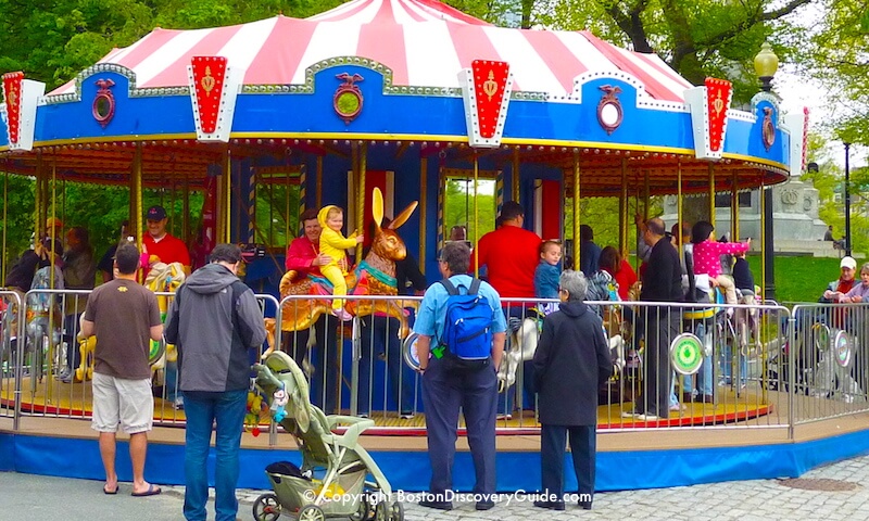 Duckling Day Parade - Carousel on Boston Common after the parade