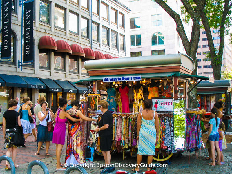 Quincy Market Shopping | Faneuil Hall Marketplace | Boston Discovery Guide