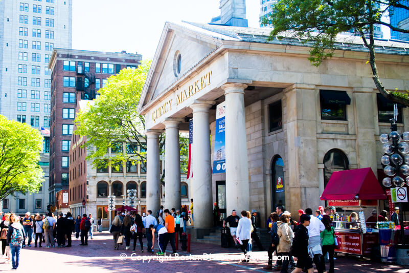 Quincy Market building in Faneuil Marketplace Quincy Market building in Faneuil Marketplace