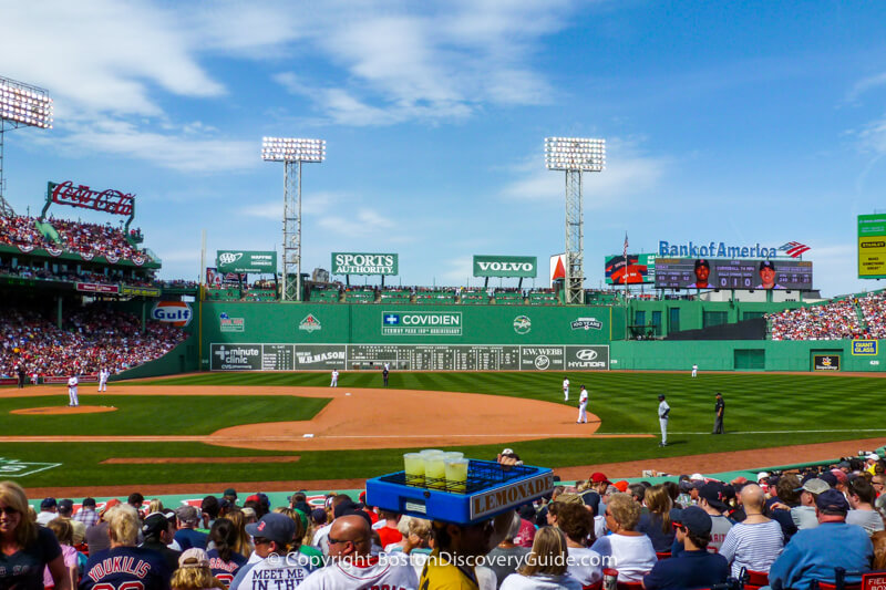 Boston Red Sox play the Tampa Bay Rays at Fenway Park on a gorgeous April afternoon