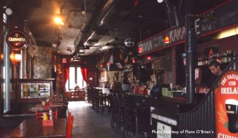 Green Dragon Tavern on Marshall Street in one of the oldest parts of Boston Vintage Guinness signs in Flann O'Brien's