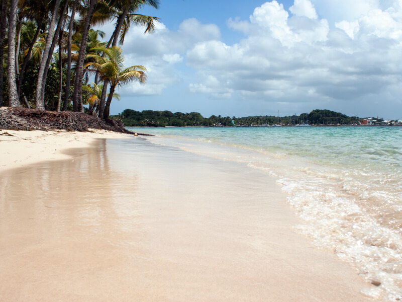 Beach in Guadeloupe, sometimes a stop on the Caribbean cruises from Boston