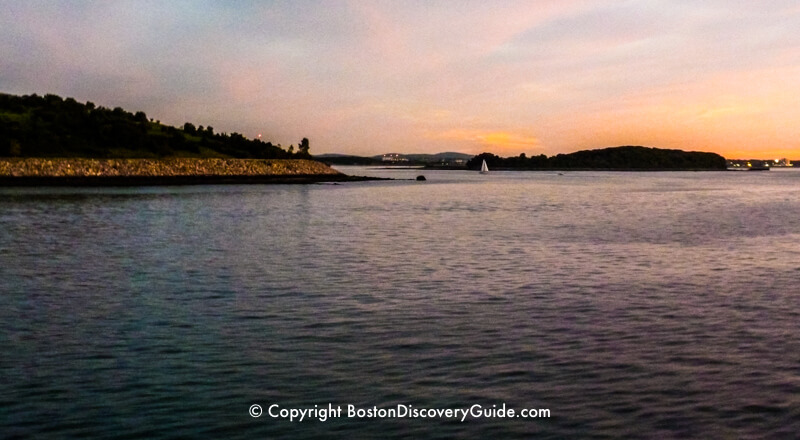 Boston Harbor Islands at sunset Boston Harbor Islands at sunset