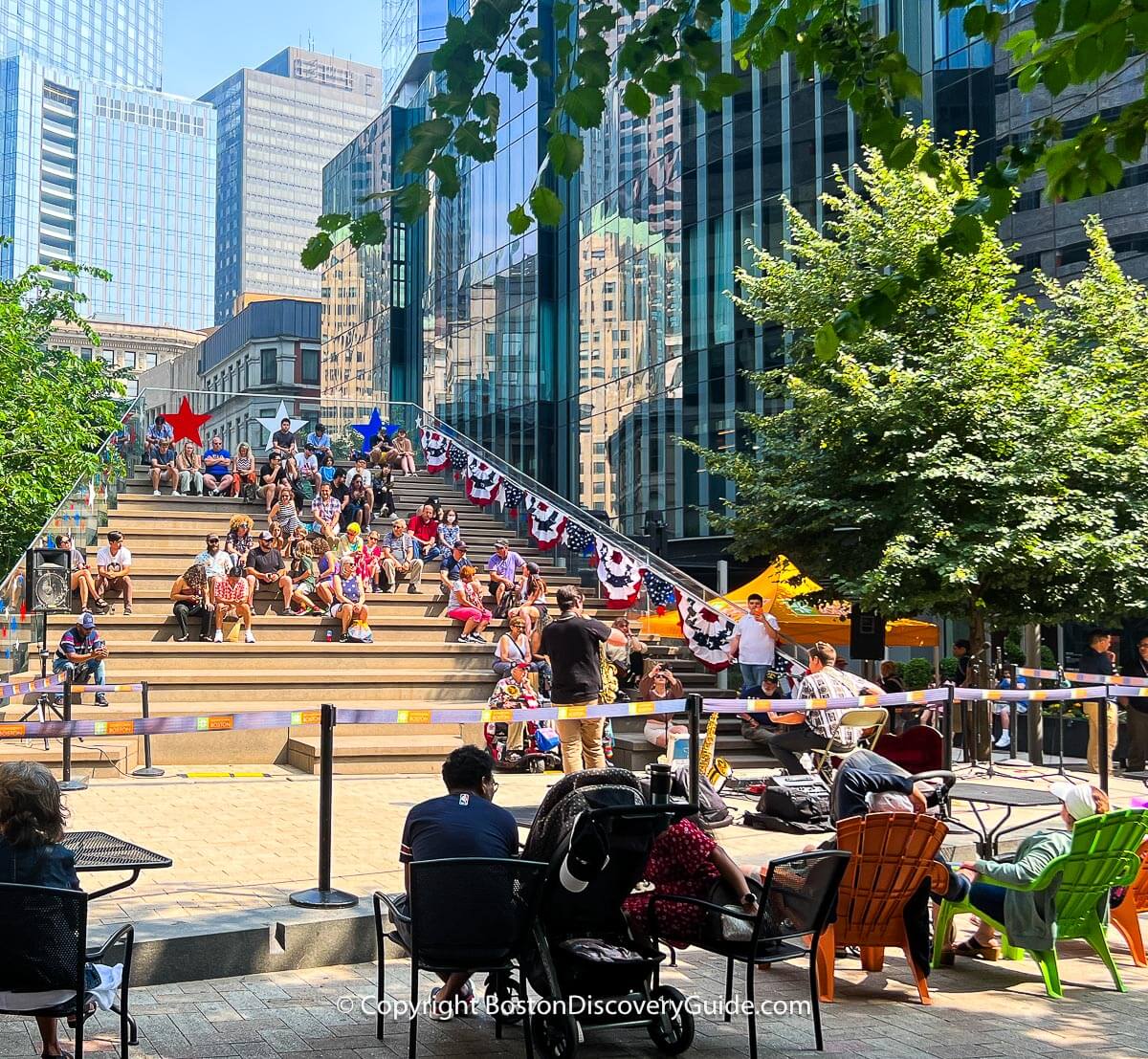 The Steps in Boston's Downtown Crossing 