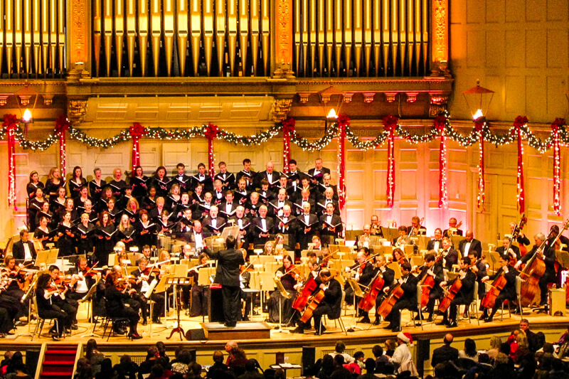 Boston Holiday Pops show at Symphony Hall